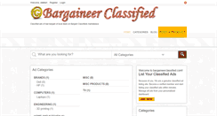 Desktop Screenshot of bargaineerclassified.com